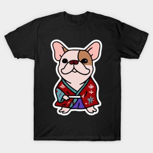 French Bulldog Kimono Dog Lover Frenchie T-Shirt